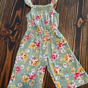 BCBG Girls Floral Jumpsuit size 3T